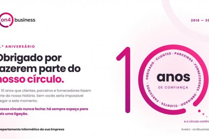 10 anos. O círculo continua aberto